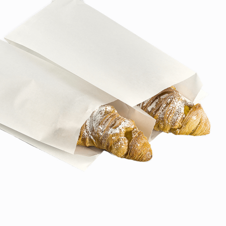 Sacchetti di Carta Bianca Satinata  per Alimenti