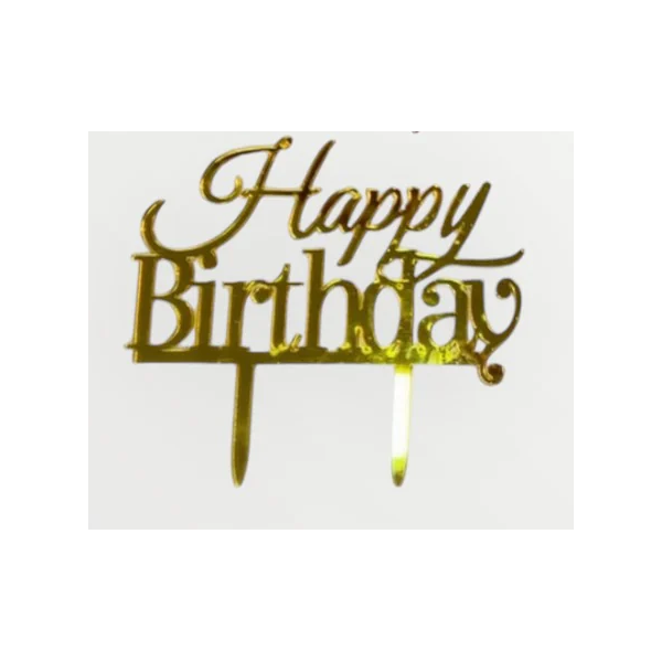 Topper Happy Birthday plexiglas