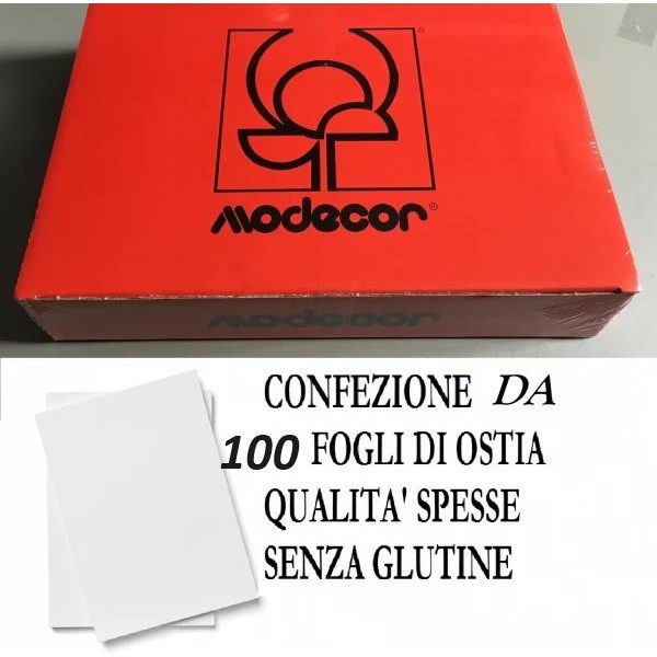 Fogli ostia A4 spessi Modecor pz 100